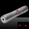Ponto único 200mW 650nm Red feixe Kit inoxidável caneta ponteiro laser de aço com bateria e carregador de prata