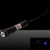 200mW 405nm Blue Purple Beam Kit penna puntatore laser in acciaio inossidabile con batteria e caricabatterie nero