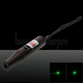Kit de caneta de ponteiro laser em forma de garrafa de vinho de feixe verde de 200mW 532nm e carregador preto