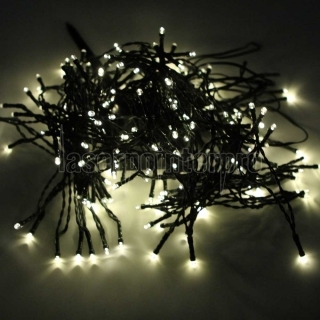 200-LED luce bianca calda esterna impermeabile decorazione di Natale luce stringa di energia solare