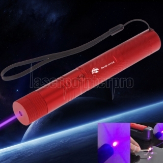 500mW 405nm Starry Sky Style Lila Laserpointer Wasserdichtes Aluminium Rot