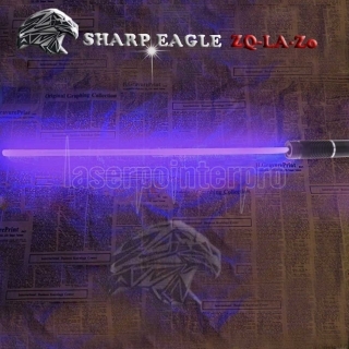 SHARP ZQ EAGLE-LV-Zo 100mW 405nm púrpura viga 5-en-1 Espada láser Kit Negro