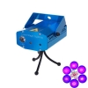 3W LED-6-in-1 Mini-Laser Bühnenbeleuchtung mit Fernbedienung & Stativ Blau