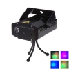 LT Newfashioned Mini Starry Sky Style RGB Lighting Performance LED Screen Laser Stage Light with Remote Controller Black