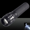 XM-L Q5 450LM 3 modos IPX4 impermeable estirable blanco luz LED linterna con soporte negro