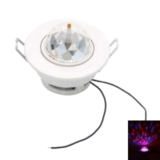 LT-W666 lâmpada do teto do estilo da decoração do Natal Auto Rotação LED Luz de Palco com o Controle de Voz Branco