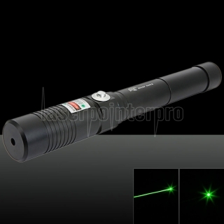 Getrennt Stil High Power 5000mw 532nm Green Light Alloy Laserpointer Schwarz