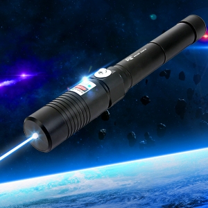 Estilo Separado de Alta Potência 6000mw 450nm Azul Light Liga Laser Pointer Preto