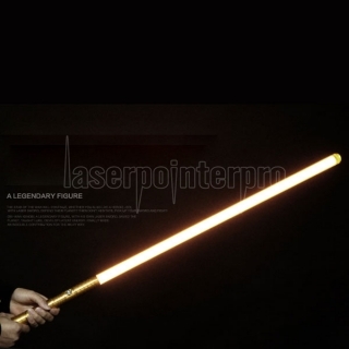 Newfashioned Kein Soundeffekt 39 "Star Wars Lichtschwert Gelb-Licht-Laser-Schwert Goldene