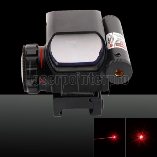 650nm Red Light Electrodeless Gear Optics 1X Magnification Aluminum Alloy Electro Laser Sight Black