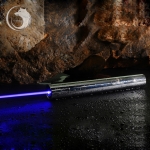 UKQ ZQ-15B 10000mW 445nm Bleu faisceau 5-en-1 zoomable haute puissance pointeur laser stylo Kit argent