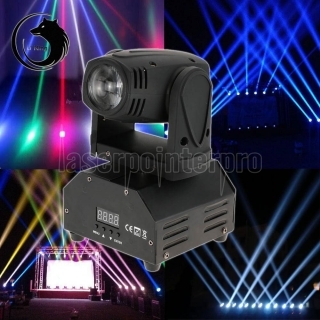 UKing ZQ-B28 10W RGBW Light Self-propelled Master-slave Voice-activated Stage Light Black