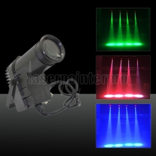 30W Multicolored Light 3 Modes de commande Mini LED étape Lamp EU Plug Noir