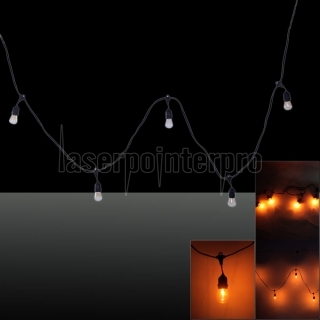 S14 24pcs ampoule lumière extérieure Yard lampe chaîne avec fil de lampe noir