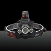 New Style 3 x XM-L T6 Focusing 90 degrés réglable étanche LED phare noir