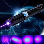 30000mW 450nm Blue Beam Light 5-en-1 puntero láser Kit de pluma negro
