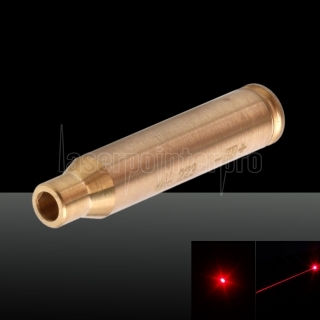 Cartucho 650nm Laser Red Bore Sighter Laser Pen 3 x LR41 Batteries Cal: 223REM Latón Color