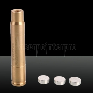 650nm Bullet Shape Laser Pen Rouge Light 3 x L936 Batteries Cal: 9.3 * 62 Brass Color