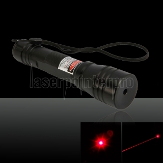 150mW 650nm Big-head Regola fuoco Laser Pointer Pen Nero