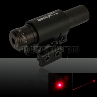 5mW 650nm Hat-shape Red Laser Sight with Gun Mount Black (8815)