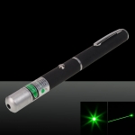 (Sin embalaje) 1mW 532nm puntero láser verde pluma negro