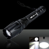 T6 1600LM LED 5 modo de focagem lanterna Preto