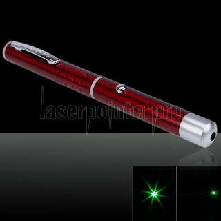 5mW 532nm feixe de luz laser verde Pen roxo e vermelho