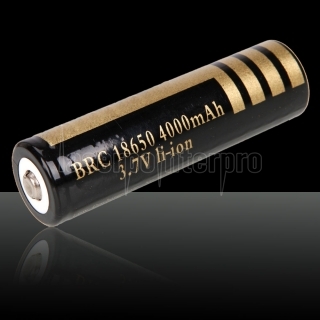 1pcs Ultrafire 18650 4000mAh 3.6-4.2V Batterie Lithium rechargeable Noir