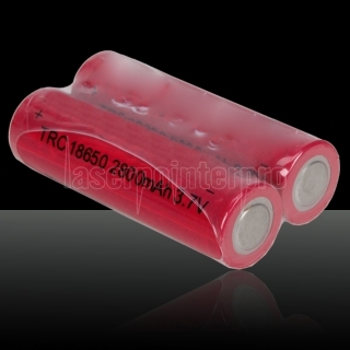2pcs TangsFire 18.650 Baterias 2800mAh 3.6-4.2V PCB Protector de lítio recarregável Red