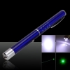 50mW de ponto único ponteiro laser verde com 3LED Light Blue