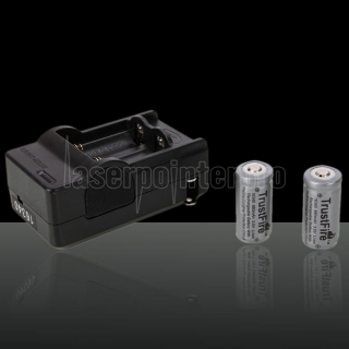 4.2V 600mAh Caricabatteria con 2 pezzi TrustFire 16340 880mAh 3.7V litio ricaricabile di protezione della batteria