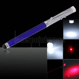 4 in 1 LED 5mW Red Laser Pointer Pen (SOS)Half Blue