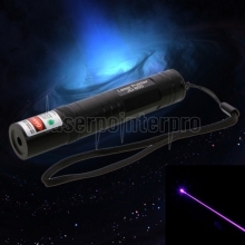 Tuta per puntatore laser blu professionale da 200 mW con caricatore nero (850)