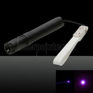 5mW Mini 1 Professional Purple Light Laser Pointer with Box & AAA Battery Black
