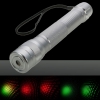 5mW New Style Red & Green Light Laser Pointer with Box (A 18652 Battery) Silver