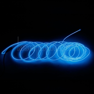 LED flexível lâmpada 3m 2-3mm Steel Wire Rope LED Strip com controle Azul
