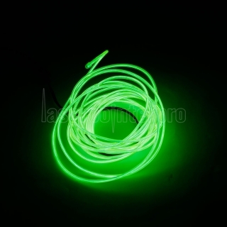 Lámpara de LED flexible de 3 m de 2-3 mm de alambre de acero de la cuerda tira de LED con el regulador de limón verde
