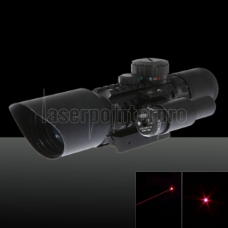 LT-M9C 5MW 532nm Red mira a laser e lanterna Combo c120-0002r Preto