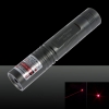5mW Single-Point Pattern Red Light Laser Pointer Pen with 16340 Battery Silver Grey