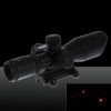 5mW LT-2.5-10X40 Wasserdichte Mehrfach vergütete 5-Modus Beam Licht rotem Laser-Augen Schwarz