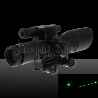 30mW LT-2.5-10x40 Waterproof Multi-coated 5-mode Beam Light Green Laser Sight Black