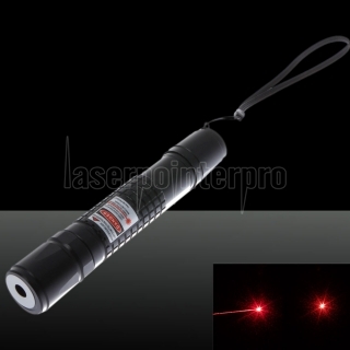 300mW Erweiterung-Type Fokus Red Dot Pattern Facula Laserpointer mit 18650 Akku Silber