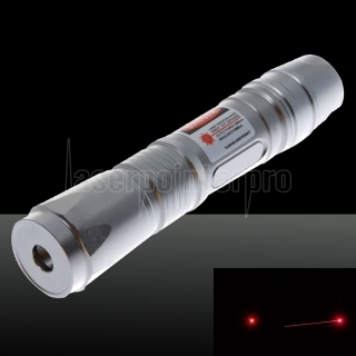 50mW Dot modello Red Light ACC Circuito Laser Pointer Pen Argento
