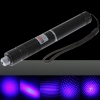 Motif 1500mW focus Starry Blue Light Pen pointeur laser noir