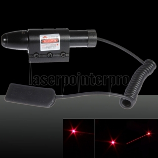 100MW 635nm Mirino laser rosso con supporto per pistola nero