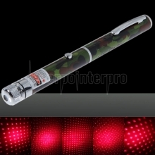 100mW Middle Open Starry Pattern Red Light Naked Laser Pointer Pen Camouflage Color