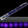 10mW Middle Open Starry Pattern Purple Light Naked Laser Pointer Pen Blue