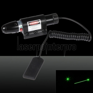200MW 532nm Mirino laser verde con attacco per pistola (con 1 * batteria CR2 3V + scatola) nero