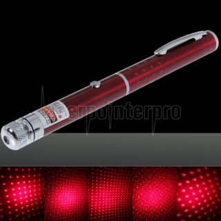 Pointer 200mW Moyen Ouvrir Motif étoilé Red Light Nu stylo laser rouge