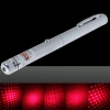 300mW Middle Open Starry Pattern Luz roja Naked Laser Pointer Pen Plata